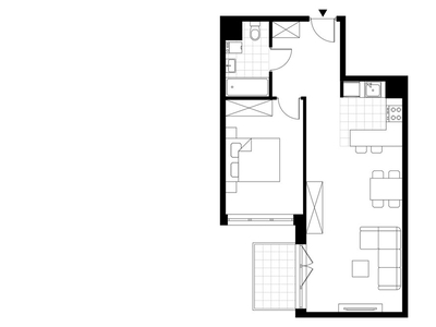 3-pokojowe mieszkanie 53m2 + loggia Bezpośrednio