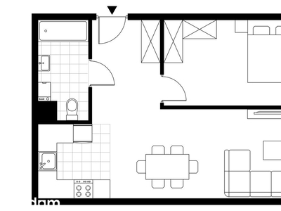 2-pokojowe mieszkanie 51m2 + loggia