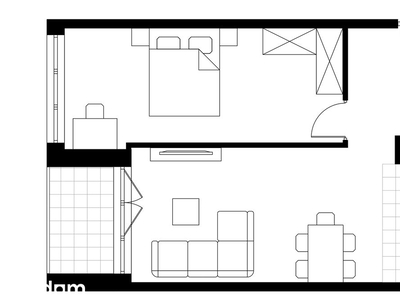 2-pokojowe mieszkanie 52m2 + loggia