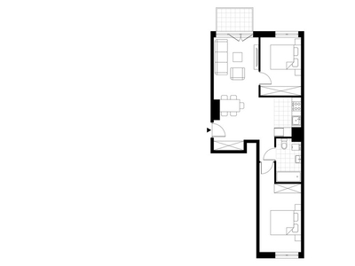 3-pokojowe mieszkanie 56m2 + balkon