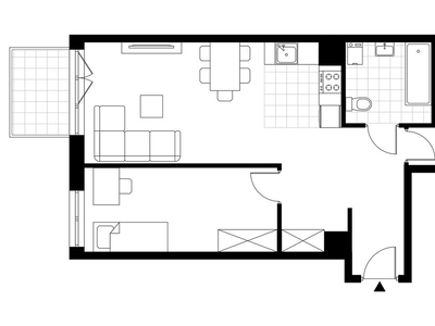 3-pokojowe mieszkanie 66m2 + balkon