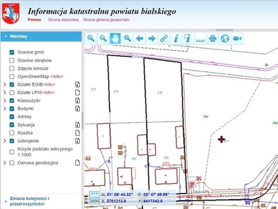 Działka usługowa Międzyrzec Podlaski, ul. Tadeusza Kościuszki