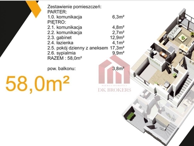 3-pokojowe mieszkanie 49m2 + balkon Bez prowizji !