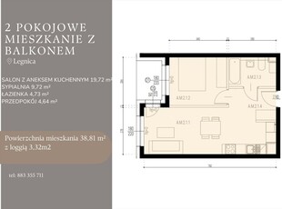 Mieszkanie dwupokojowe na sprzedaż