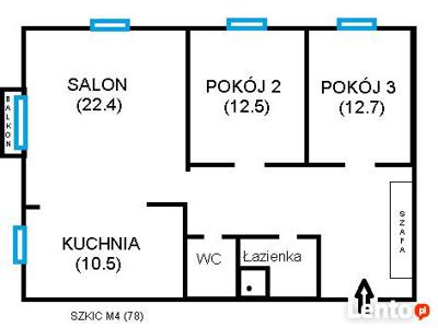 Duże M4(78) bloki komunalne na Kamienicę