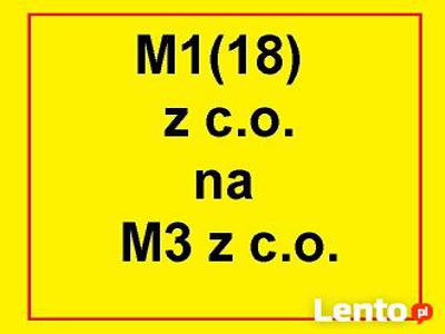 Małe M2 z c.o. po rewitalizacji na M3 do wykupu