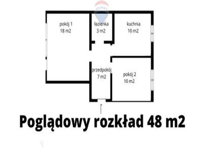 Mieszkanie na sprzedaż 2 pokoje Ostrowiec Świętokrzyski, 48,18 m2, 3 piętro