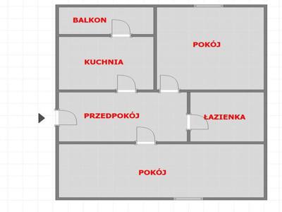 Mieszkanie na sprzedaż 2 pokoje Rzeszów, 51,95 m2, 3 piętro