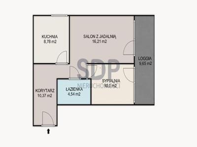 Mieszkanie na sprzedaż 2 pokoje Wrocław Stare Miasto, 49,90 m2, 1 piętro