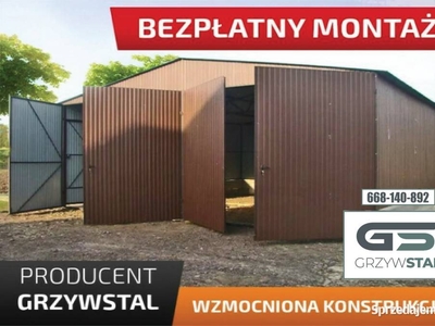 Garaż blaszany Dwuspadowy - Wiata - Magazyn Rolniczy - – GRZYWSTAL