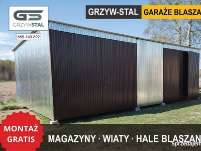 Garaż Blaszany Ocynkowany /Hala /Wiata /Magazyn /Schowek – GRZYWSTAL