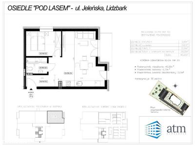 Mieszkanie 45,25m2 w stanie deweloperskim