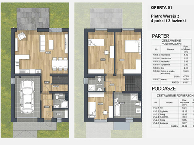 Dom bliźniak o pow. 126m2/ogród 180m2/Miłoszyce, gm. Jelcz-Laskowice