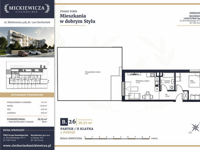 Nowe mieszkanie 39m2 z tarasem w Centrum