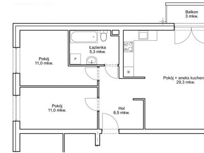 Apartament 3-pokojowy w nowej inwestycji