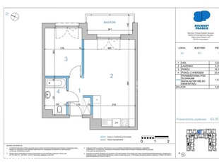 43,27 m | balkon | Bulwary Praskie | bez prowizji!