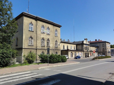 Bielski (pow.), Czechowice-Dziedzice (gm.), Czechowice-Dziedzice, Plac Wolności, budynek dworca