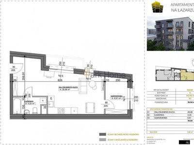 dwupokojowy apartament w centrum miasta!