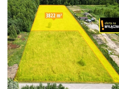 Działka na sprzedaż 3 822,00 m², oferta nr GH567629