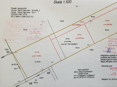 Działka Stara Dąbrowa - 1148m