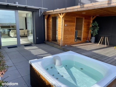 Luksusowy apartament z Tarasem|Jacuzzi|Sauna|Lux