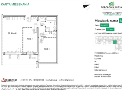 Mieszkanie z ogródkiem w Ciechocinku (M7)