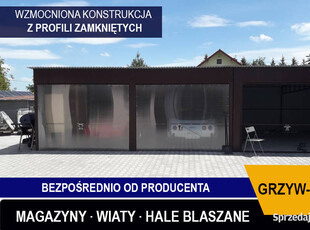 Garaż Blaszany Brązowy-Garaże Blaszane -Wiata - GrzywStal A3v14