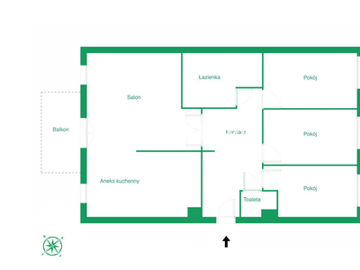 Mieszkanie na sprzedaż 93,40 m², piętro 1, oferta nr TN947985