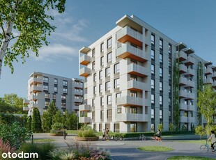 Green View || Mieszkanie 1B2 || 44,86 m2 + 5,5 m2