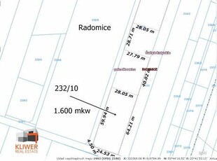 Radomice. Sprzedam działkę budowlaną 1600 mkw