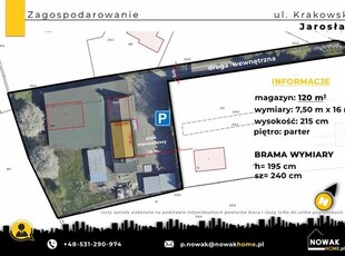 ul. Krakowska. Magazyn 120 m2 PARTER