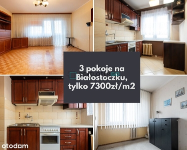 48 M , trzy pokoje w centrum miasta