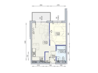 Mieszkanie, 58,04 m², Lębork