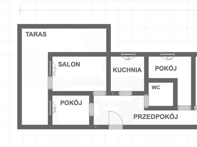 Sprzedam 4-pokojowe, przestronne mieszkanie 80 m + 40 m taras 1 piętro