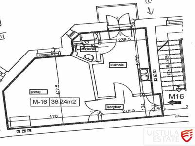 Mieszkanie na sprzedaż 2 pokoje Kraków Stare Miasto, 36,70 m2, 3 piętro