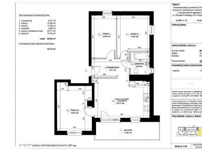 58 m² Białogardzka 6 Bydgoszcz, do negocjacji