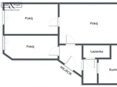 Mieszkanie, 46 m², Kraków