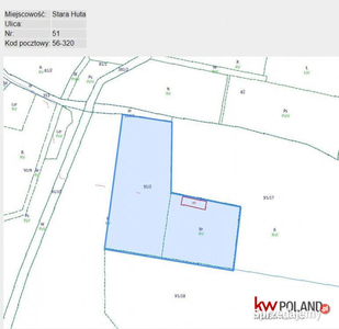 Działka 8869m2 Stara Huta
