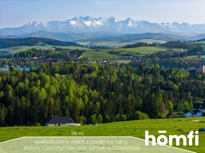 Działka budowlana z widokiem na Tatry i jezioro Czorsztyńskie