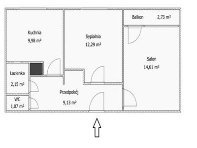 Mieszkanie na sprzedaż 2 pokoje Lublin, 53,30 m2, 2 piętro