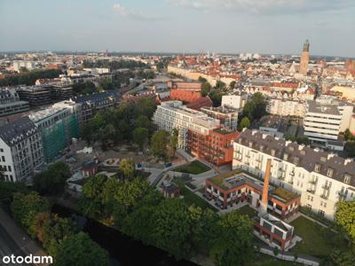 Apartament z antresolą, duży balkon, widok na park