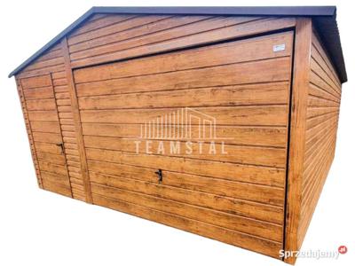 GARAŻ BLASZANY 4,5m x 5m - dwuspad Brama drzwi TS215