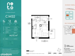 2 - pokojowe mieszkanie, 1 piętro, balkon