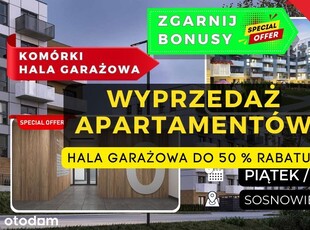 3 pokoje + dni OTWARTE hala/komórka 50% zniżki pt/