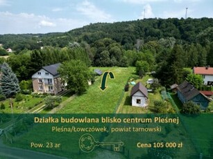 Działka budowlana Pleśna