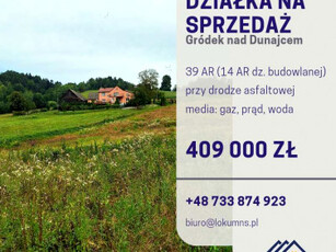 Działka rolno-budowlana Gródek nad Dunajcem