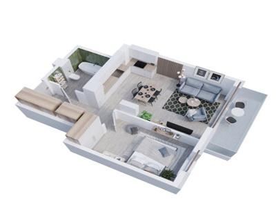 Mieszkanie 44,40 m², piętro 4, oferta nr B9.M18