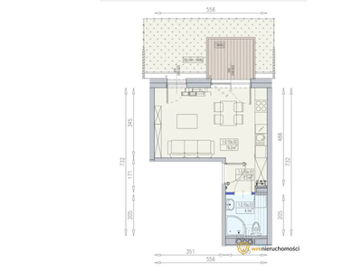 Mieszkanie na sprzedaż 26,64 m², parter, oferta nr 207688