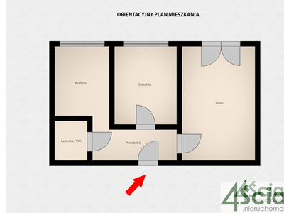 Mieszkanie na sprzedaż 41,16 m², piętro 4, oferta nr 62619/3098/OMS