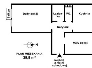 Okazja! Mieszkanie 2 pokojowe , osiedle A.Asnyka